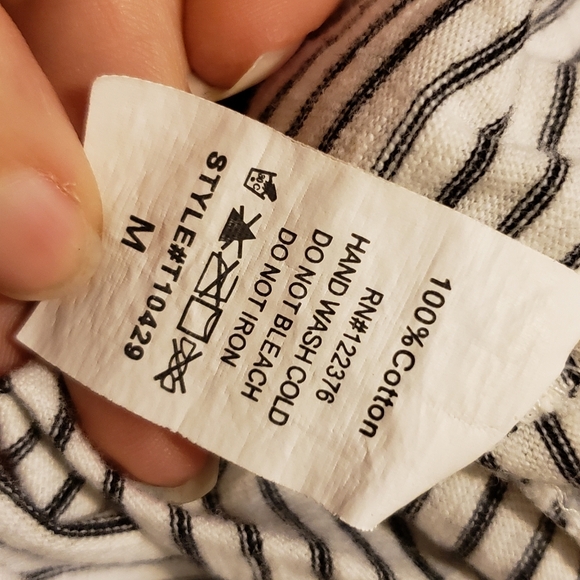 Mustard Seed Size Med. Striped Wide-Leg Pants - Picture 9 of 9